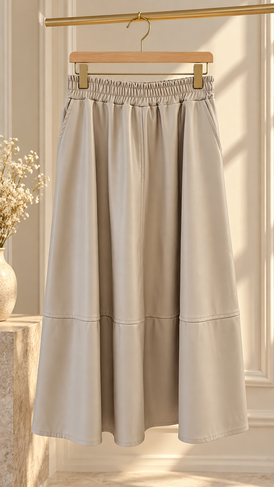 Jupe cuir vegan Louisa