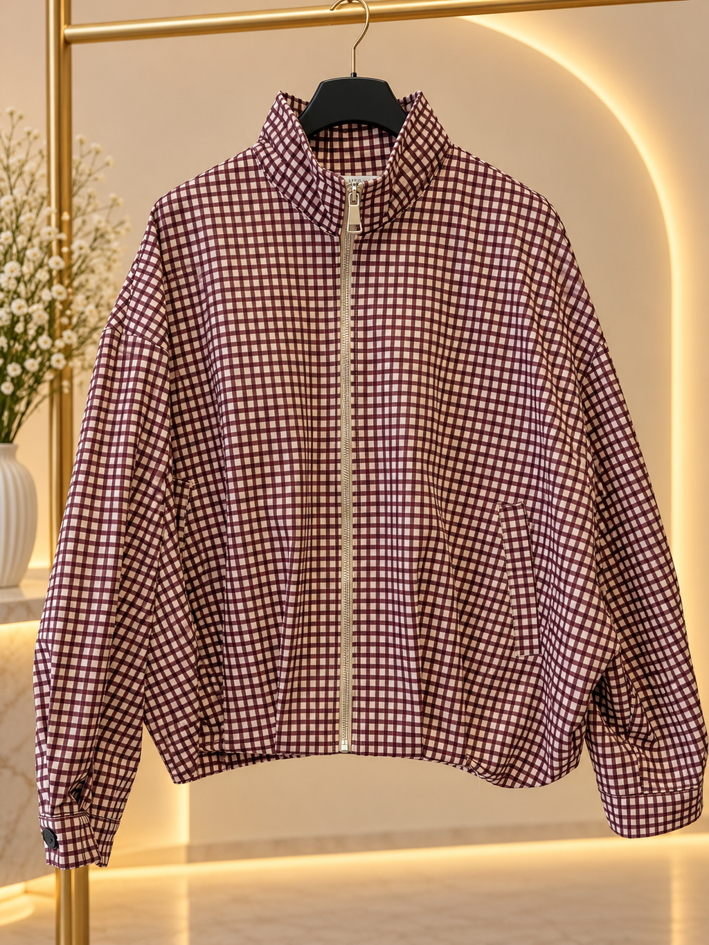 Veste Nia - légère à carreaux - oversize